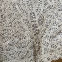 Nabee  Crochet Lace White Retro Crop Tank Top Size small Photo 5