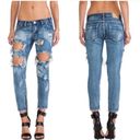 One Teaspoon  Trashed Distressed Freebird Zipper Ankle Jeans Photo 6