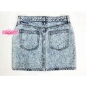 Gap NEW  Acid Wash Mini Skirt Denim Jean Stonewashed Retro 80s Vintage 27 Tall Photo 3