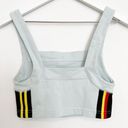 Urban Outfitters  Square Neck Wide Strap Cropped Tank Top Side Stripes Size Small Photo 5