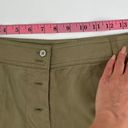 DKNY NEW  Button Front Wide Leg Crop Pant Capri Green Size 10 Photo 9