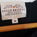 Susan Bristol Vintage  Rayon Cotton 1/2 Sleeve Sweater Crocheted Neckline Med Photo 10