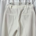 Mango NWOT  Solid White High Rise Trousers Cropped Dress Pants Size Small Photo 4