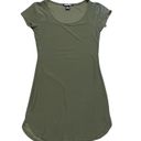 Planet Gold army green mini form fitting stretch skater dress size medium Photo 0