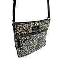 Kate Spade  Marble Hill Cross Body Sling Bag in Black and Cream Canvas & Leather Photo 0