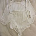 Oak + Fort White Square Neck Bodysuit Photo 0