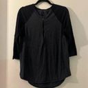 Lululemon  Shirt Top Long Sleeve Quarter Zip Women's Black Size 8 Photo 0