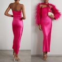 Cult Gaia  | NWT Perla Silk Maxi Dress in Dragonfruit Pink Photo 1