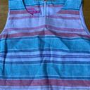 Krass&co Island  Linen Tank Dress Summer Travel Pastel color striped, Size XS Photo 6