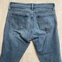 Gap  Girlfriend Raw Frayed Hem Denim Jean Cropped Dark Indigo Women’s Size 26 Photo 8