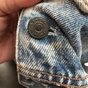 Vintage Gap Acid Washed Jean Jacket Quilted Blue Size M Photo 4