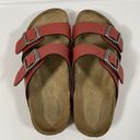 Birkenstock Red Burgundy  double strap buckle Sandals great condition Sz 36 Photo 6