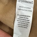 Shoedazzle Open Back Linen Blend Strappy Sheath Dress Tan XXL Photo 11