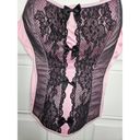 Victoria's Secret Sexy Little Things Size Large Pink Satin Corset Bustier Lace Photo 1