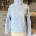 Danskin Half Zip Cotton Pullover Baby Blue Womens Small  Scuba Photo 3