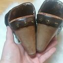 Lucky Brand  Leather Heeled Clogs Photo 5