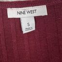 Nine West  Women’s Burgundy Rib Knit Duster Cardigan Sweater, NWT, Small MSRP $40 Photo 4