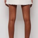 Proenza Schouler White Label fringed cotton-blend tweed mini skirt size 8 medium Photo 1