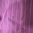 Krass&co NY &  3/4 Sleeves Button Front Striped Purple Shirt Women's Size Large Office Photo 10