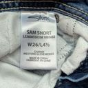 Silver Jeans Sam Dark Wash Distressed 6” Bermuda Denim Shorts Photo 11