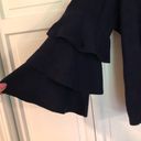 The Row All navy bell sleeve tiered sweater size m Photo 3