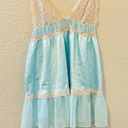 Victoria's Secret  Sexy 2013 Sky Blue & Lace Sheer Chemise Slip Lingerie Sz Sm Photo 9