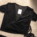 Forever 21  velvet wrap top and skirt, new with tag Photo 4