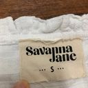 Savanna Jean Sabanna Jane Embroidered Top Long Sleeve Blouse White / Yellow Size S, Cotton Photo 8