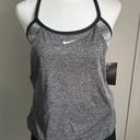 Nike New Women’s  Textured Striped Layered Tankini Swim Athletic Top Photo 0