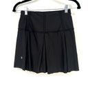 Lululemon  Black Lost in Pace Athletic Skirt Skort Pickleball Tennis Size 2 Tall Photo 3