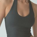 Klassy Network  Halter Brami Crop Top Stretch Ribbed in Black Size M Photo 0