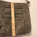 Stone Mountain  faux leather shoulder gray bag purse Photo 4