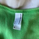 American Apparel Green ribbed bike tank top Photo 2