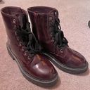 True Craft Women’s Faux Leather Combat Boots Photo 3