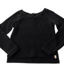 prAna The Renewable Workshop‎  Black Quarters Zip Pull Over Sweatshirt Photo 0