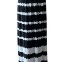 B Design Long Jersey Knit T shirt Tie Dye Skirt Black White Stripe Size XL Photo 0