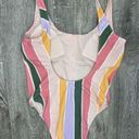 Hollister  STRIPED ONE PIECE BATHING SUIT SWIM Size Medium Cheeky High Leg Photo 7