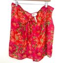 Beach Riot Revolve  Melanie Sarong Cover Up Hot Pink Floral One Size Photo 4