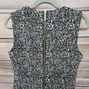 Calvin Klein Black Animal Print Queen Anne Womens Knee-Length Dress Size 10 Photo 9