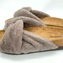 Vince  Goran Shearling Trimmed Cork Slides New Photo 8