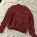 Universal Threads Red Orange Chunky Sweater Photo 1