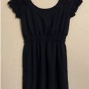 BCBGeneration Little Black Cocktail Dress Lace Sleeve Size XS Photo 0