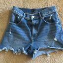 EXPRESS High Waisted Denim Shorts Photo 0