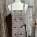 Love & Piece Collective Pinafore Mini Dress Size S Prince Of Wales Check Photo 0