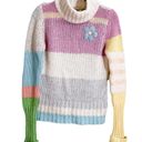 Anthropologie Moth striped colorblock turtleneck sweater Photo 0