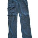 Columbia Black Cargo Convertible Zip Off Omni-Shade Pants Size 6 Womens Low Rise Photo 0