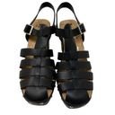 Kork-Ease Korks By  Whitney Platform Sandals Women's Size 8 Black Faux Leather Photo 2