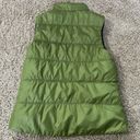 American Eagle  Snap Button Insulated Puffer Vest Women's M Green Pockets Winter Photo 2