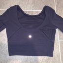 Lululemon Navy Long Sleeve  Photo 3