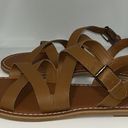 Toms  Sicily Strappy Leather Sandals Chestnut Brown Women’s 9.5 Summer Photo 3